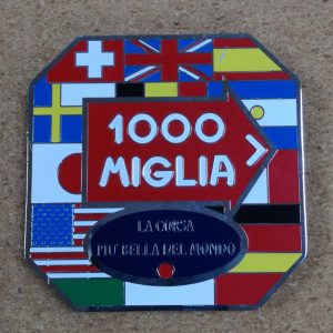 1000 Miglia Metal Emblem