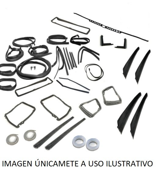 Kit completo gomas carrocería Mercedes W107 Coupé Complete Body Rubber Kit Mercedes W107 Coupé - Image 1