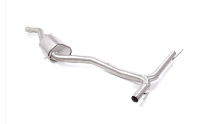 Silencioso intermedio + Tramos traseros en acero inox Porsche Cayenne (536) 3.0 V6 (250kW) 2017 – 2018 Centre Silencer + Rear Sections Stainless Steel Porsche Cayenne (536) 3.0 V6 (250kW) 2017 - 2018 - Image 1