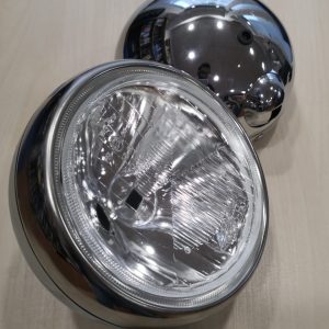 Chrome Long-Range Headlight Cibie Oscar Replica