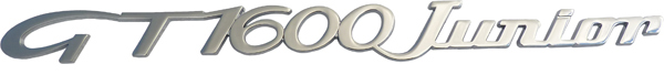 Logo Alfa Romeo GT 1600 Junior Junior para GT Bertone Alfa Romeo GT 1600 Junior Junior badge for GT Bertone - Image 1