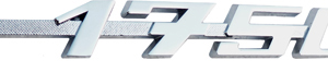 Logo Alfa Romeo 1750  para GT Bertone y Roundtail