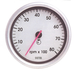 Reloj Smith Telemetrix Cuenta Revoluciones de 80mm hasta 8000 rpm