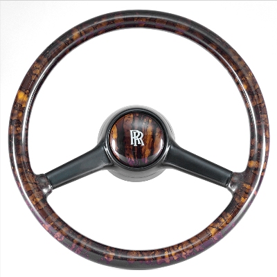walnut-steering-wheel-4 Volante de madera y cuero. Bentley T1 - Imagen 1