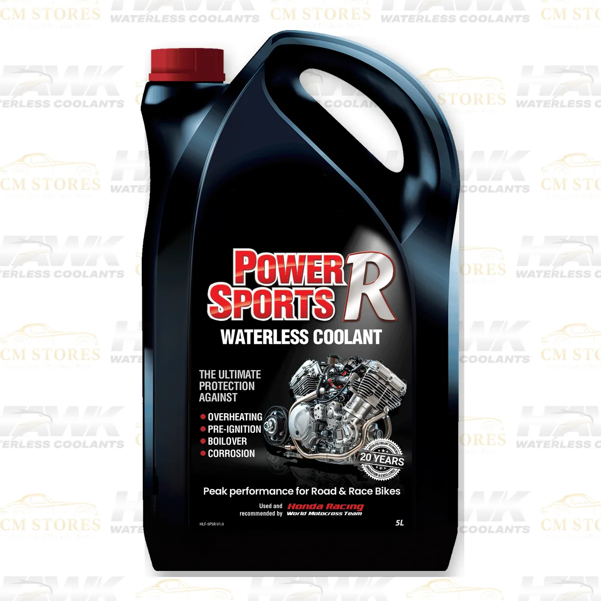 Refrigerante sin agua Hawk PowerSports R para motos de carretera y competición · 5 litros Refrigerante sin agua Hawk PowerSports R para motos de carretera y competición · 5 litros